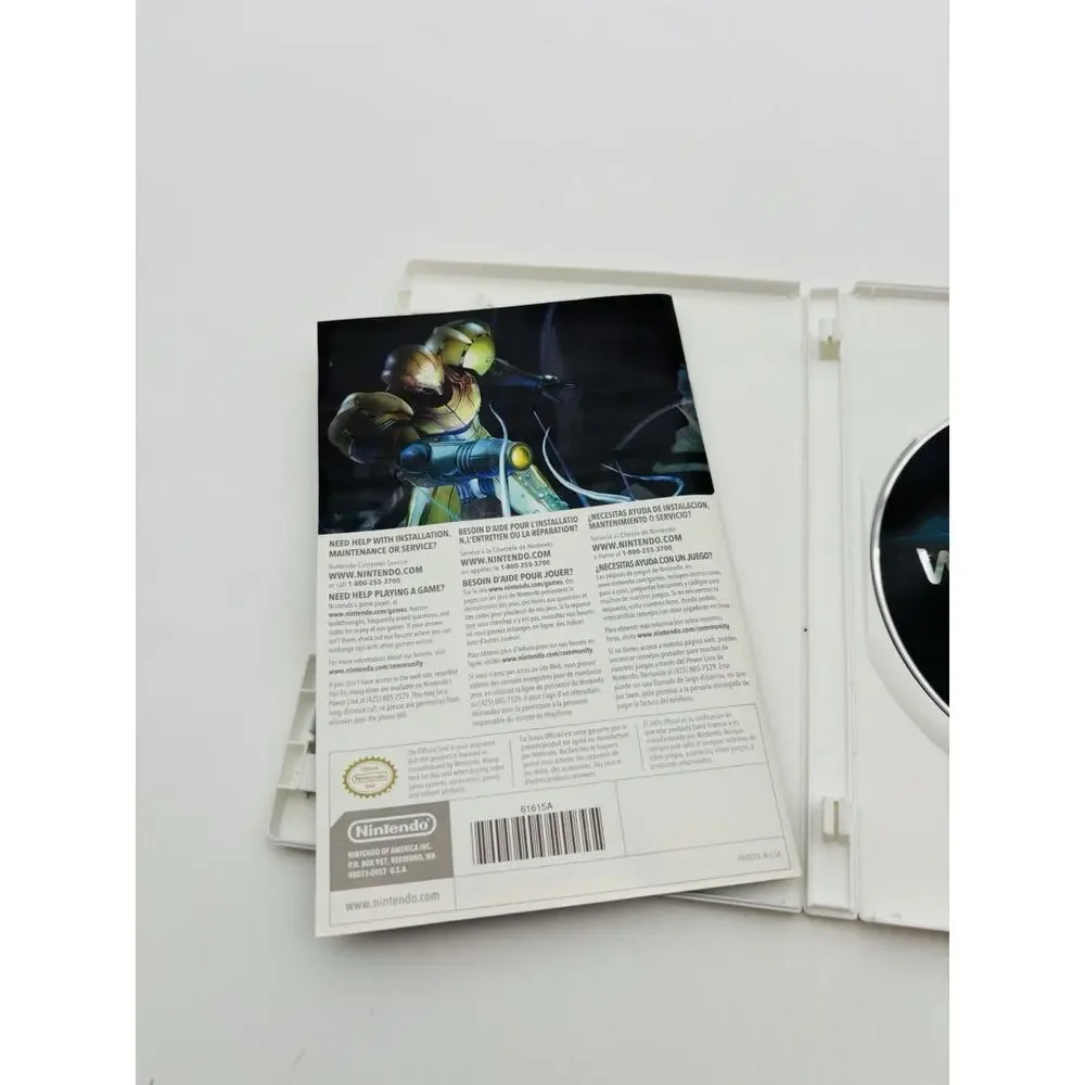 Metroid Prime 3: Corruption (Nintendo Wii, 2007) CIB Tested Working VG Cond